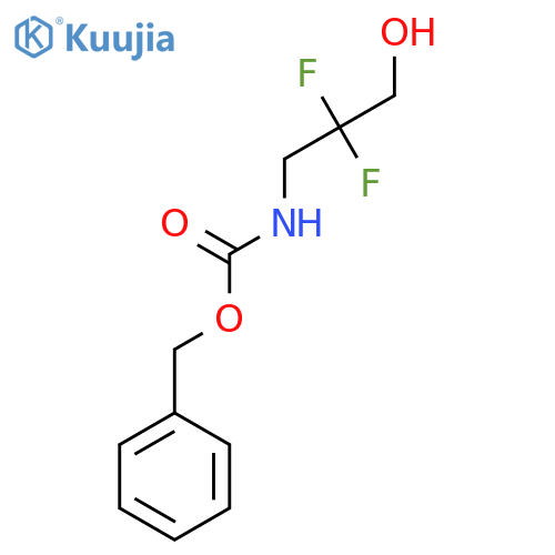 Benzyl (2,2-difluoro-3-hydroxypropyl)carbamate structure