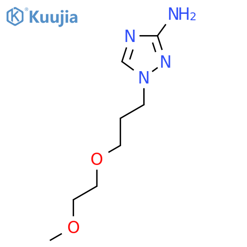 1-[3-(2-methoxyethoxy)propyl]-1H-1,2,4-triazol-3-amine structure