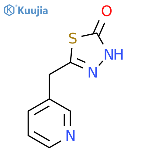 5-(Pyridin-3-ylmethyl)-3H-1,3,4-thiadiazol-2-one structure