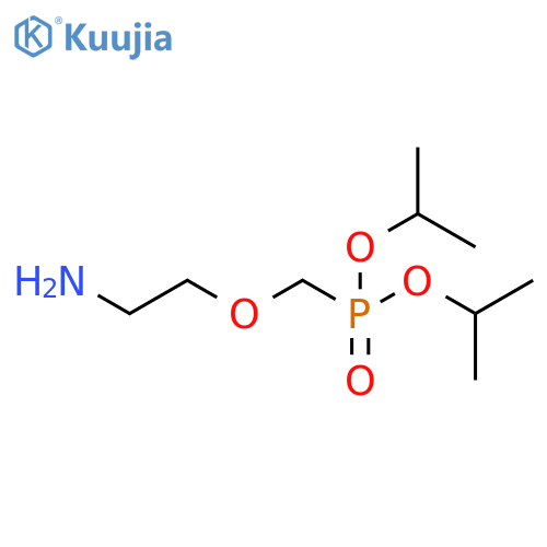 bis(propan-2-yl) (2-aminoethoxy)methylphosphonate structure