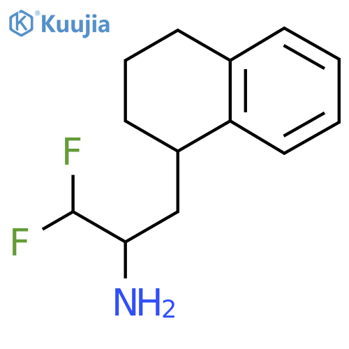 1,1-Difluoro-3-(1,2,3,4-tetrahydronaphthalen-1-yl)propan-2-amine structure