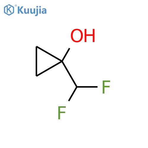1-(Difluoromethyl)cyclopropan-1-ol structure