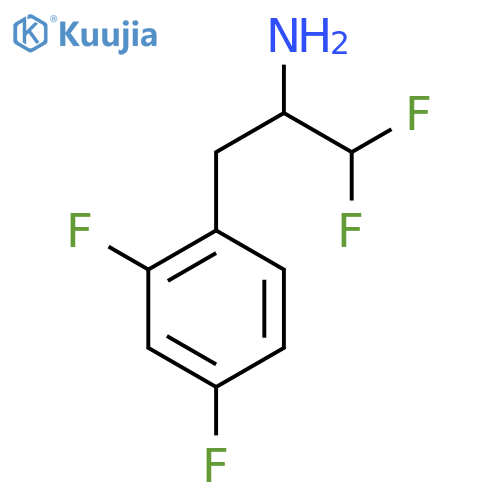 3-(2,4-difluorophenyl)-1,1-difluoropropan-2-amine structure