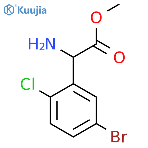 Methyl 2-amino-2-(5-bromo-2-chlorophenyl)acetate structure