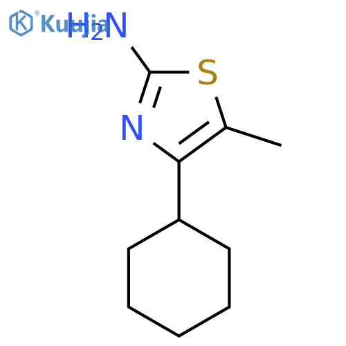 4-Cyclohexyl-5-methyl-1,3-thiazol-2-amine structure