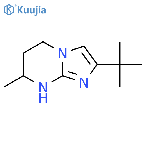 2-tert-butyl-7-methyl-5H,6H,7H,8H-imidazo1,2-apyrimidine structure
