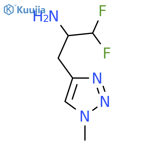 1,1-difluoro-3-(1-methyl-1H-1,2,3-triazol-4-yl)propan-2-amine structure