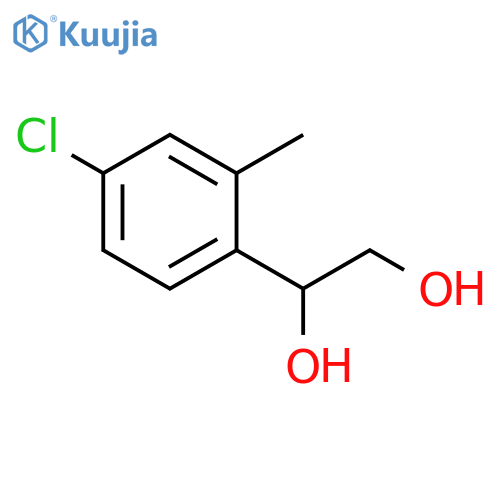1-(4-chloro-2-methylphenyl)ethane-1,2-diol structure