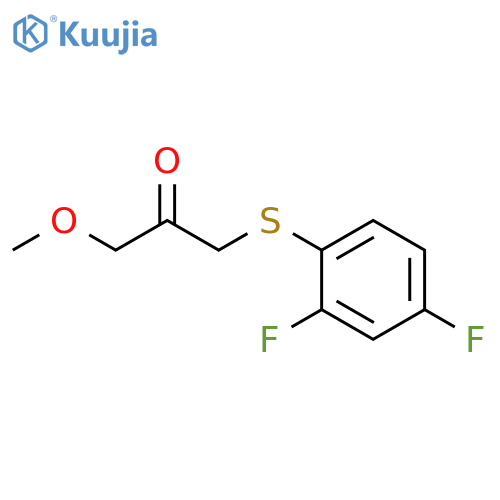 2-Propanone, 1-[(2,4-difluorophenyl)thio]-3-methoxy- structure