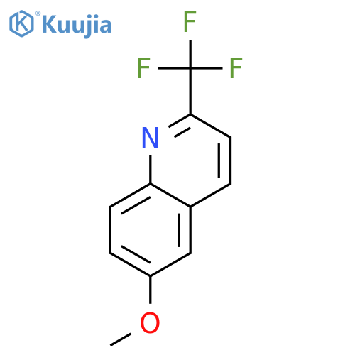 Quinoline,6-methoxy-2-(trifluoromethyl)- structure