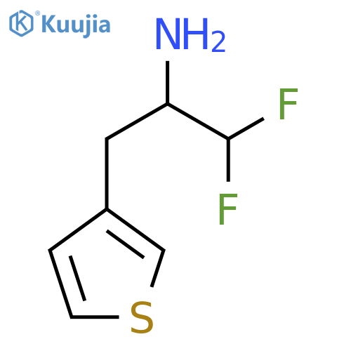 1,1-difluoro-3-(thiophen-3-yl)propan-2-amine structure