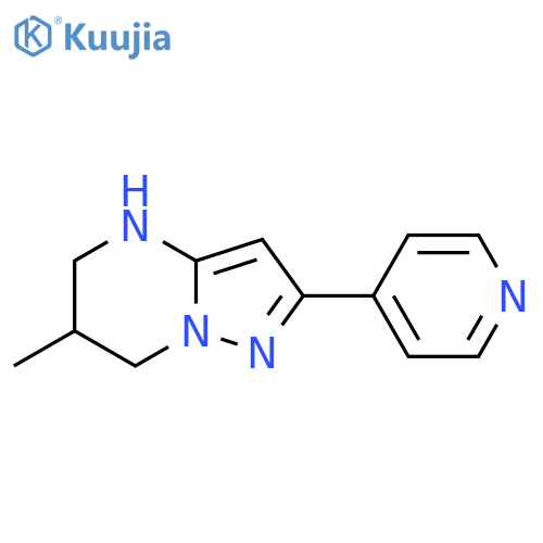 4-{6-methyl-4H,5H,6H,7H-pyrazolo1,5-apyrimidin-2-yl}pyridine structure