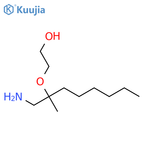 2-(1-amino-2-methyloctan-2-yl)oxyethan-1-ol structure