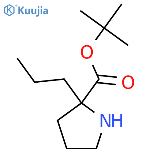 Tert-butyl 2-propylpyrrolidine-2-carboxylate structure