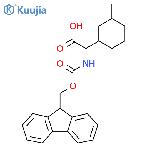 2-({[(9H-fluoren-9-yl)methoxy]carbonyl}amino)-2-(3-methylcyclohexyl)acetic acid structure