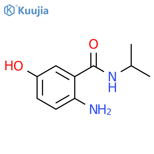2-amino-5-hydroxy-N-(propan-2-yl)benzamide structure