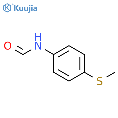 N-4-(methylsulfanyl)phenylformamide structure