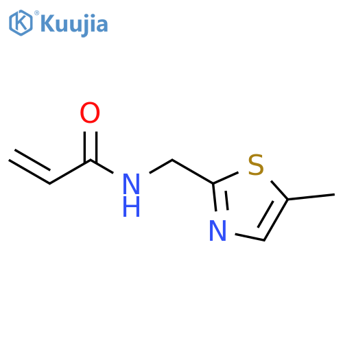 N-(5-methyl-1,3-thiazol-2-yl)methylprop-2-enamide structure