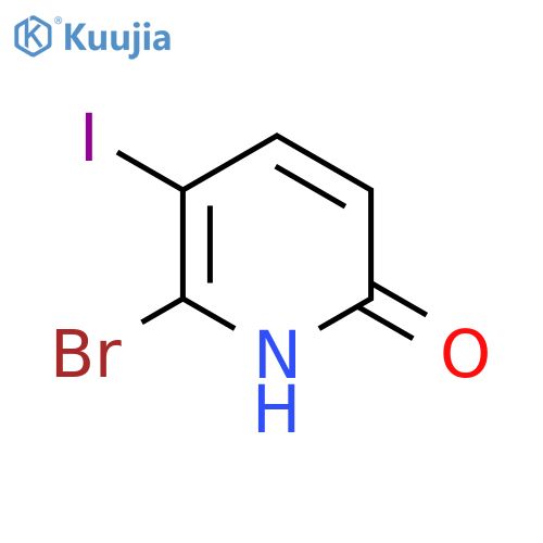 6-Bromo-5-iodopyridin-2-ol structure