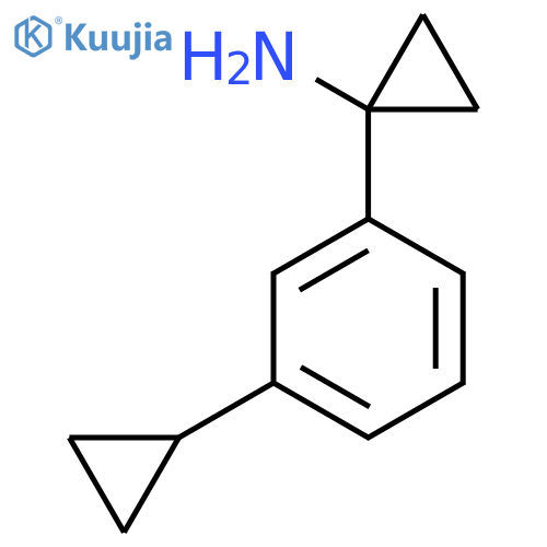 1-(3-cyclopropylphenyl)cyclopropan-1-amine structure