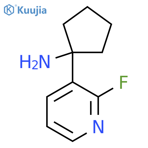 1-(2-fluoropyridin-3-yl)cyclopentan-1-amine structure