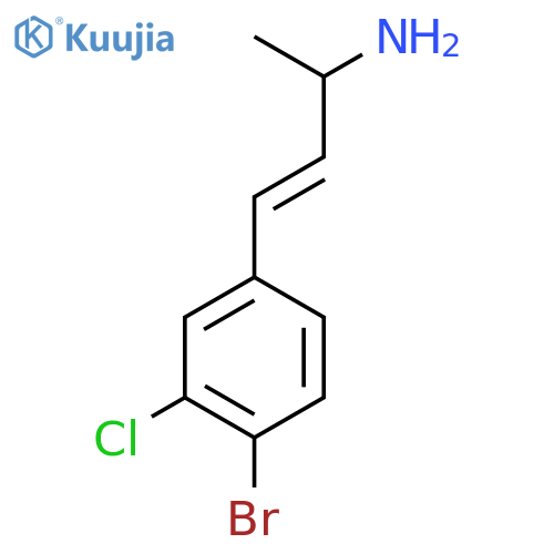 4-(4-bromo-3-chlorophenyl)but-3-en-2-amine structure