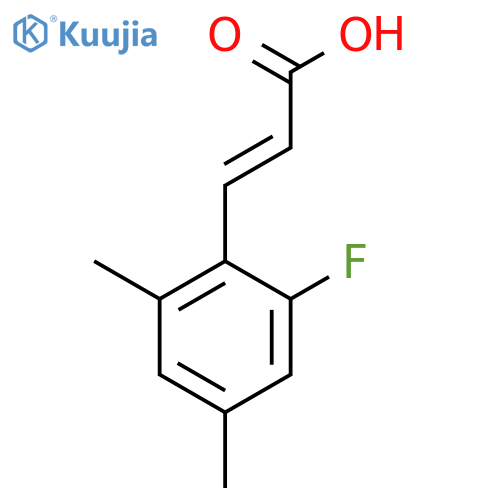 2,4-Dimethyl-6-fluorocinnamic acid structure