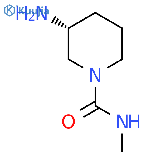 (3R)-3-Amino-N-methylpiperidine-1-carboxamide structure