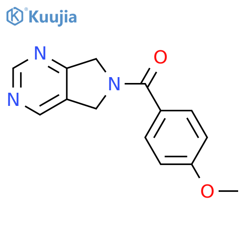 6-(4-methoxybenzoyl)-5H,6H,7H-pyrrolo3,4-dpyrimidine structure