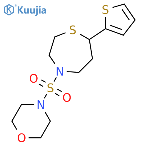 4-(morpholine-4-sulfonyl)-7-(thiophen-2-yl)-1,4-thiazepane structure
