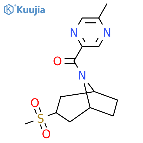3-methanesulfonyl-8-(5-methylpyrazine-2-carbonyl)-8-azabicyclo3.2.1octane structure