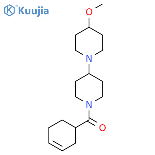 1'-(cyclohex-3-ene-1-carbonyl)-4-methoxy-1,4'-bipiperidine structure