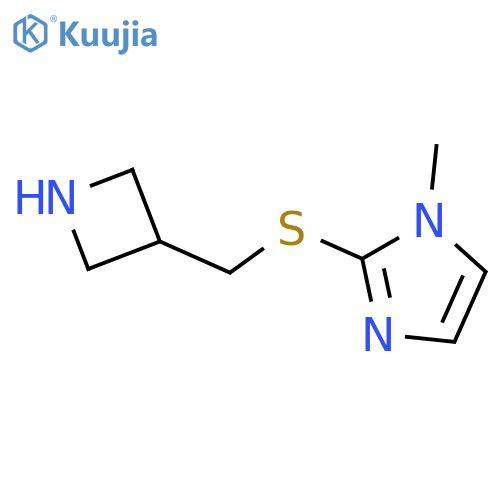 2-{[(azetidin-3-yl)methyl]sulfanyl}-1-methyl-1H-imidazole structure