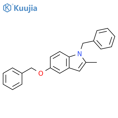 1-benzyl-5-(benzyloxy)-2-methyl-1H-indole structure