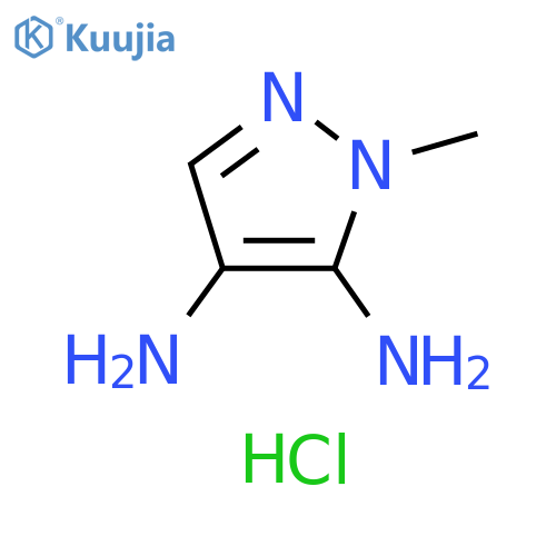 1-methyl-1H-pyrazole-4,5-diamine hydrochloride structure