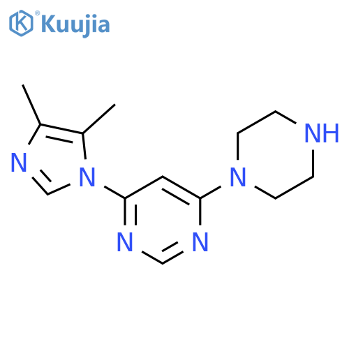 4-(4,5-dimethyl-1H-imidazol-1-yl)-6-(piperazin-1-yl)pyrimidine structure