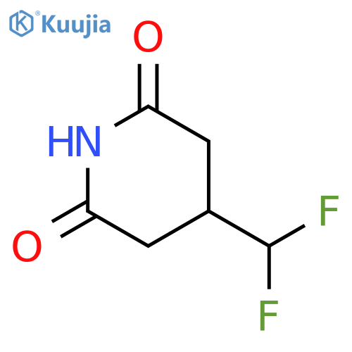 4-(difluoromethyl)piperidine-2,6-dione structure