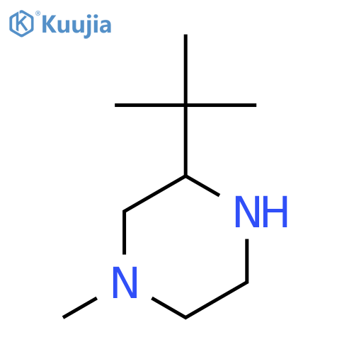 3-tert-butyl-1-methylpiperazine structure