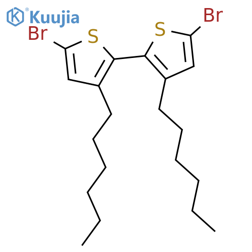 5,5'-Dibromo-3,3’-dihexyl-2,2’-bithiophene structure