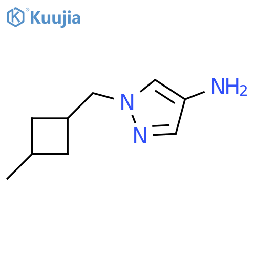 1-(3-methylcyclobutyl)methyl-1H-pyrazol-4-amine structure
