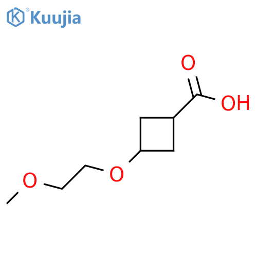 3-(2-Methoxyethoxy)cyclobutane-1-carboxylic acid structure