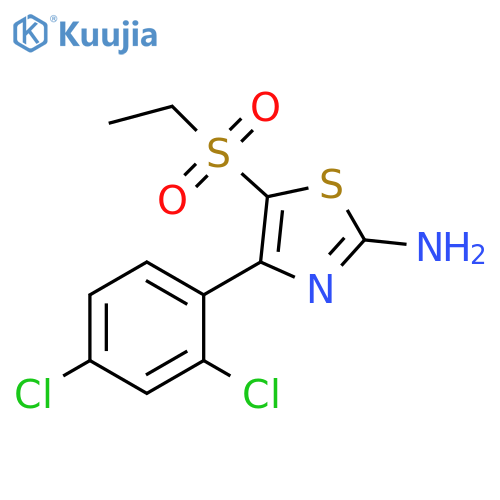 4-(2,4-Dichloro-phenyl)-5-ethanesulfonyl-thiazol-2-ylamine structure