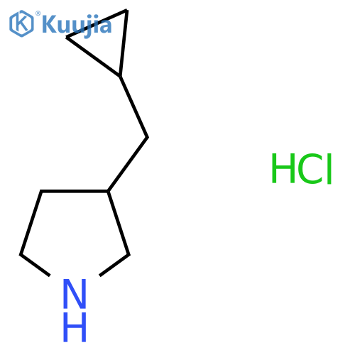 3-(Cyclopropylmethyl)pyrrolidine hydrochloride structure