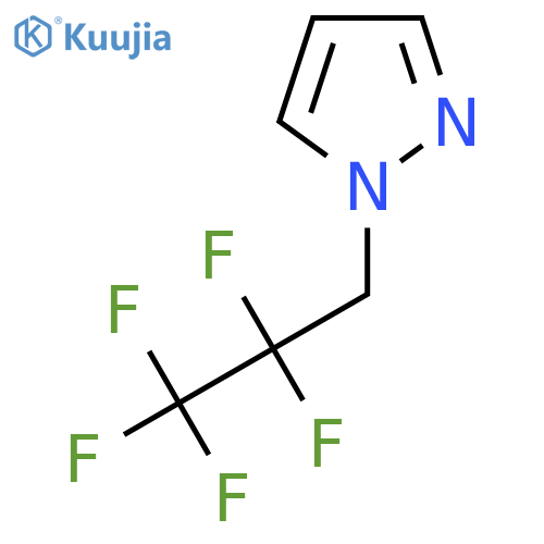 1-(2,2,3,3,3-pentafluoropropyl)-1H-pyrazole structure