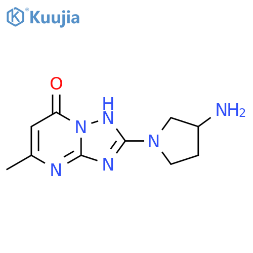 2-(3-Amino-pyrrolidin-1-yl)-5-methyl-4H-[1,2,4]triazolo[1,5-a]pyrimidin-7-one structure