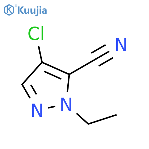 4-Chloro-2-ethyl-2H-pyrazole-3-carbonitrile structure