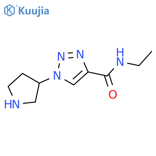 1-Pyrrolidin-3-yl-1H-[1,2,3]triazole-4-carboxylic acid ethylamide structure