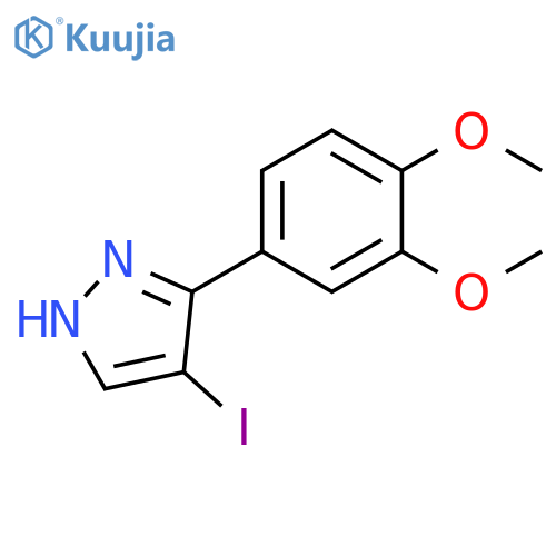 3-(3,4-Dimethoxy-phenyl)-4-iodo-1H-pyrazole structure