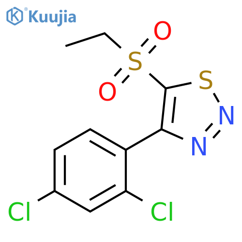 4-(2,4-Dichloro-phenyl)-5-ethanesulfonyl-[1,2,3]thiadiazole structure