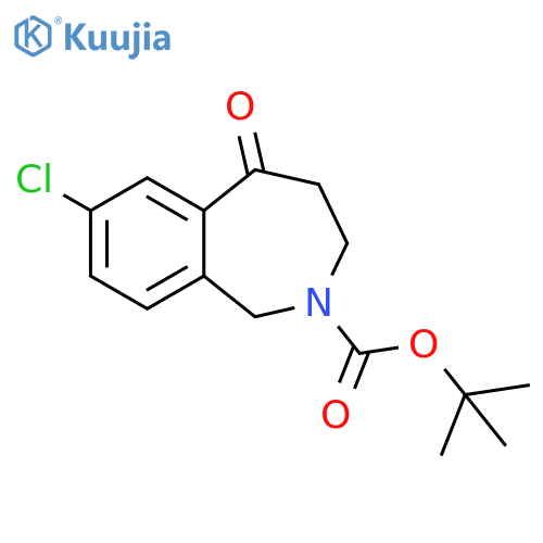 7-Chloro-5-oxo-1,3,4,5-tetrahydro-benzo[c]azepine-2-carboxylic acid tert-butyl ester structure